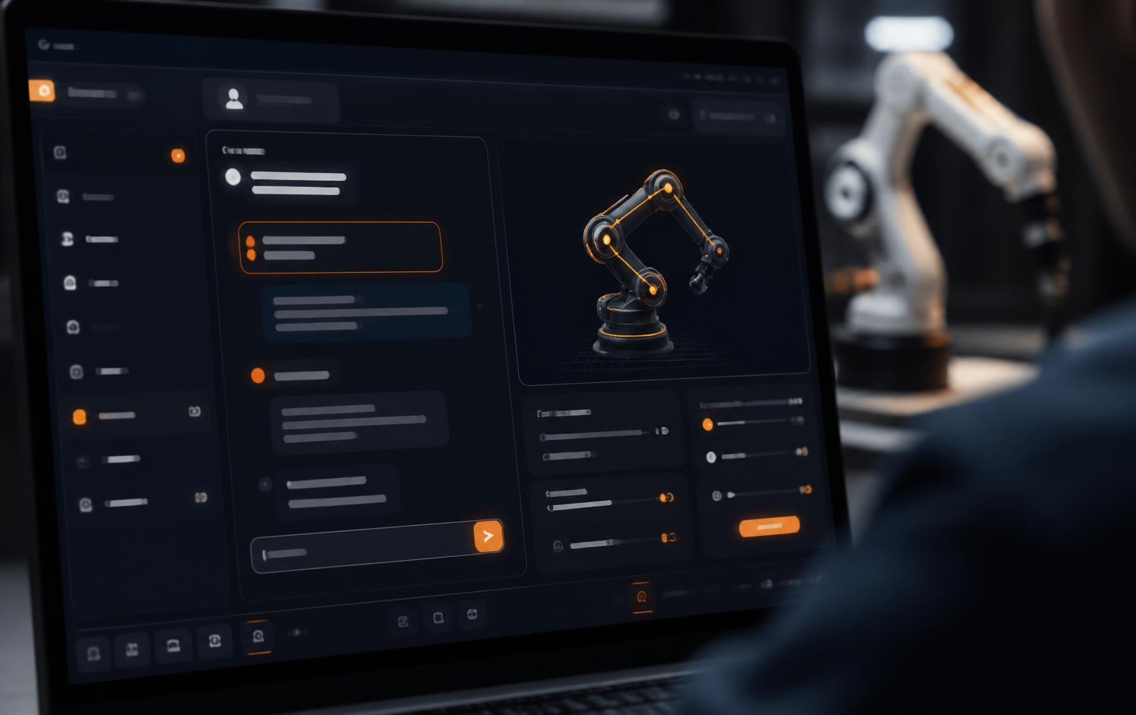 SMERT AI copilot guiding a robot arm routine on screen