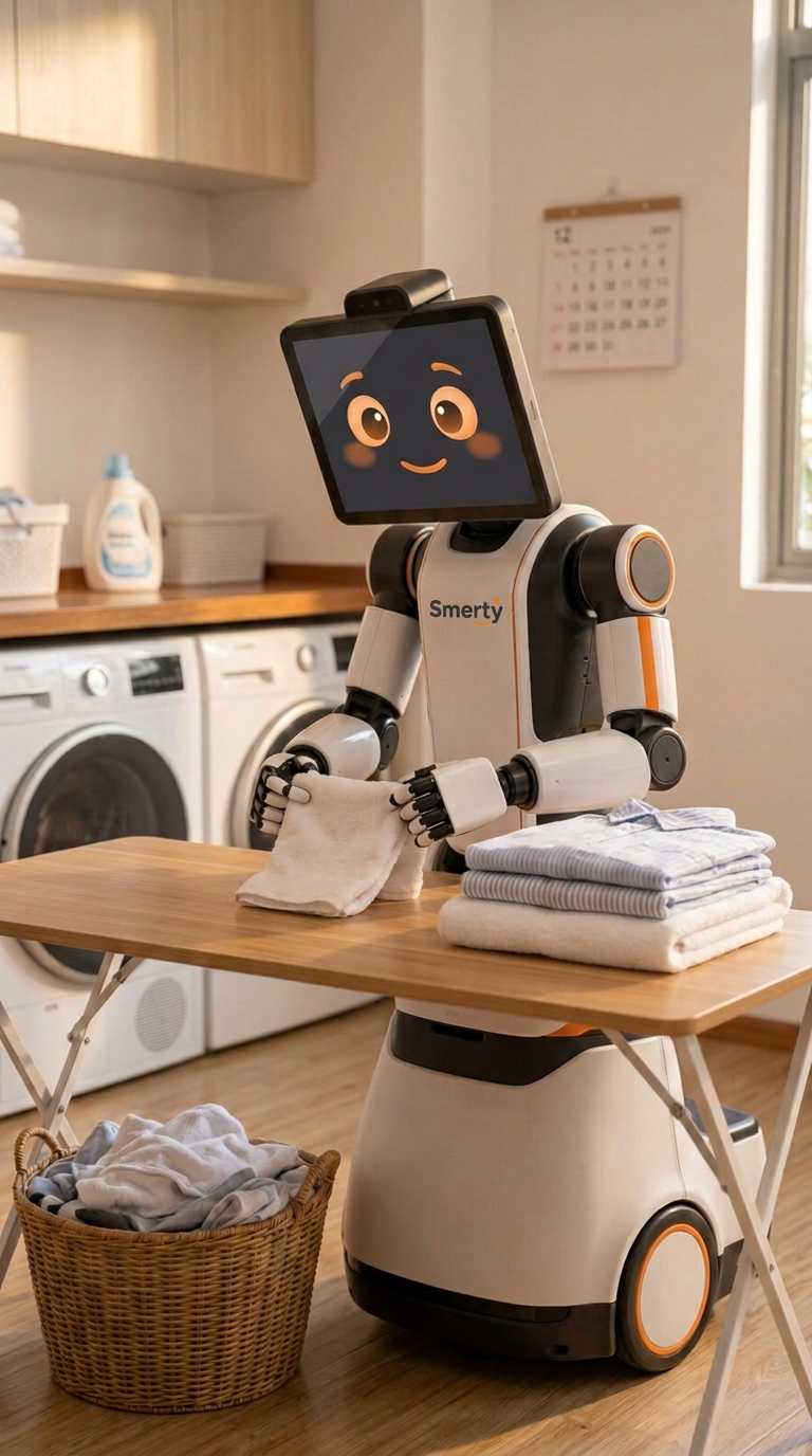 Concept: Smerty at 15:00, Laundry, folded