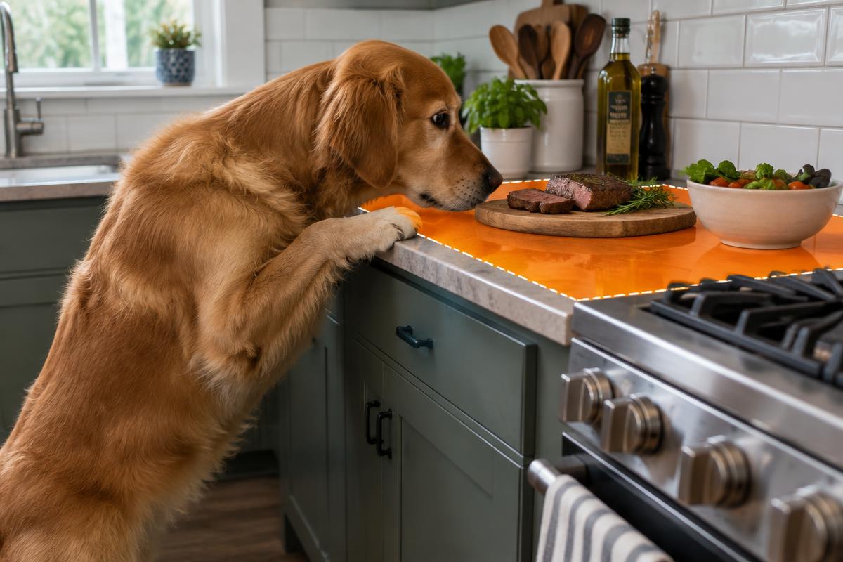 Pets Guard: Kitchen counter
